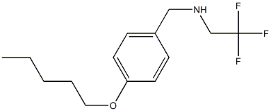 {[4-(pentyloxy)phenyl]methyl}(2,2,2-trifluoroethyl)amine Struktur