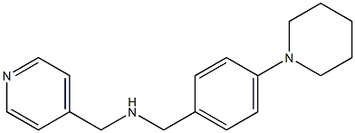 {[4-(piperidin-1-yl)phenyl]methyl}(pyridin-4-ylmethyl)amine Struktur