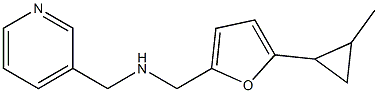 {[5-(2-methylcyclopropyl)furan-2-yl]methyl}(pyridin-3-ylmethyl)amine Struktur