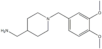 {1-[(3,4-dimethoxyphenyl)methyl]piperidin-4-yl}methanamine Struktur