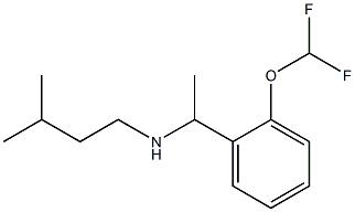 {1-[2-(difluoromethoxy)phenyl]ethyl}(3-methylbutyl)amine Struktur