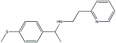 {1-[4-(methylsulfanyl)phenyl]ethyl}[2-(pyridin-2-yl)ethyl]amine Struktur