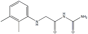 {2-[(2,3-dimethylphenyl)amino]acetyl}urea Struktur