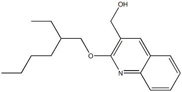 {2-[(2-ethylhexyl)oxy]quinolin-3-yl}methanol Struktur