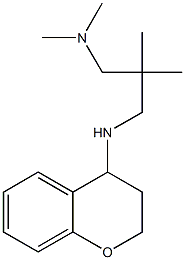 {2-[(3,4-dihydro-2H-1-benzopyran-4-ylamino)methyl]-2-methylpropyl}dimethylamine Struktur