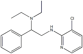 {2-[(3-chloropyridin-2-yl)amino]-1-phenylethyl}diethylamine Struktur