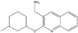 {2-[(3-methylcyclohexyl)oxy]quinolin-3-yl}methanamine Struktur