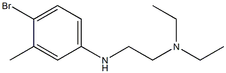 {2-[(4-bromo-3-methylphenyl)amino]ethyl}diethylamine Struktur