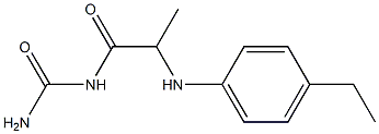 {2-[(4-ethylphenyl)amino]propanoyl}urea Struktur