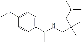 {2-[(dimethylamino)methyl]-2-methylpropyl}({1-[4-(methylsulfanyl)phenyl]ethyl})amine Struktur