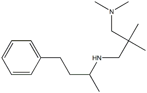 {2-[(dimethylamino)methyl]-2-methylpropyl}(4-phenylbutan-2-yl)amine Struktur