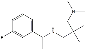 {2-[(dimethylamino)methyl]-2-methylpropyl}[1-(3-fluorophenyl)ethyl]amine Struktur