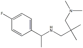 {2-[(dimethylamino)methyl]-2-methylpropyl}[1-(4-fluorophenyl)ethyl]amine Struktur