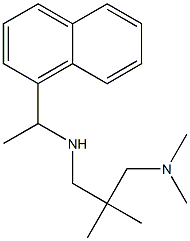 {2-[(dimethylamino)methyl]-2-methylpropyl}[1-(naphthalen-1-yl)ethyl]amine Struktur