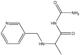 {2-[(pyridin-3-ylmethyl)amino]propanoyl}urea Struktur