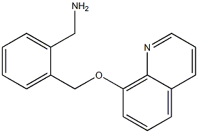 {2-[(quinolin-8-yloxy)methyl]phenyl}methanamine Struktur