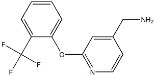 {2-[2-(trifluoromethyl)phenoxy]pyridin-4-yl}methylamine Struktur