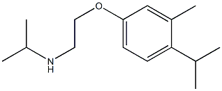 {2-[3-methyl-4-(propan-2-yl)phenoxy]ethyl}(propan-2-yl)amine Struktur