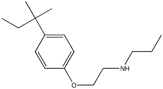 {2-[4-(2-methylbutan-2-yl)phenoxy]ethyl}(propyl)amine Struktur