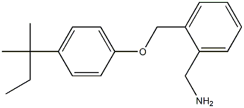 {2-[4-(2-methylbutan-2-yl)phenoxymethyl]phenyl}methanamine Struktur