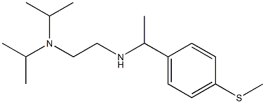 {2-[bis(propan-2-yl)amino]ethyl}({1-[4-(methylsulfanyl)phenyl]ethyl})amine Struktur