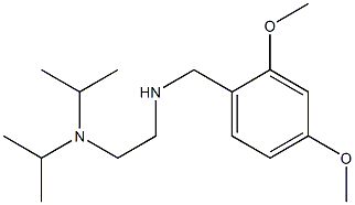 {2-[bis(propan-2-yl)amino]ethyl}[(2,4-dimethoxyphenyl)methyl]amine Struktur