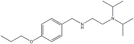 {2-[bis(propan-2-yl)amino]ethyl}[(4-propoxyphenyl)methyl]amine Struktur