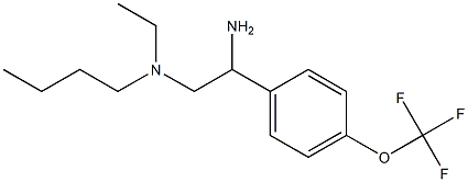 {2-amino-2-[4-(trifluoromethoxy)phenyl]ethyl}(butyl)ethylamine Struktur