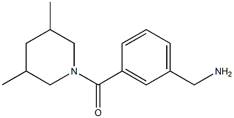 {3-[(3,5-dimethylpiperidin-1-yl)carbonyl]phenyl}methanamine Struktur