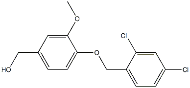 {4-[(2,4-dichlorophenyl)methoxy]-3-methoxyphenyl}methanol Struktur