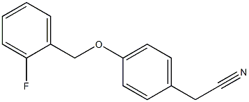 {4-[(2-fluorobenzyl)oxy]phenyl}acetonitrile Struktur