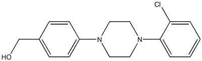 {4-[4-(2-chlorophenyl)piperazin-1-yl]phenyl}methanol Struktur