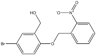 {5-bromo-2-[(2-nitrophenyl)methoxy]phenyl}methanol Struktur