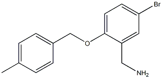 {5-bromo-2-[(4-methylphenyl)methoxy]phenyl}methanamine Struktur