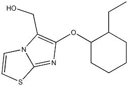 {6-[(2-ethylcyclohexyl)oxy]imidazo[2,1-b][1,3]thiazol-5-yl}methanol Struktur