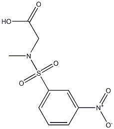 {methyl[(3-nitrophenyl)sulfonyl]amino}acetic acid Struktur