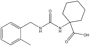 1-({[(2-methylbenzyl)amino]carbonyl}amino)cyclohexanecarboxylic acid Struktur