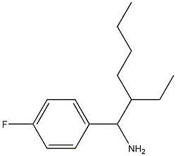 1-(1-amino-2-ethylhexyl)-4-fluorobenzene Struktur