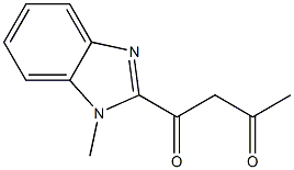 1-(1-methyl-1H-1,3-benzodiazol-2-yl)butane-1,3-dione Struktur