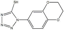 1-(2,3-dihydro-1,4-benzodioxin-6-yl)-1H-1,2,3,4-tetrazole-5-thiol Struktur