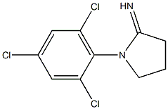 1-(2,4,6-trichlorophenyl)pyrrolidin-2-imine Struktur