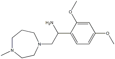 1-(2,4-dimethoxyphenyl)-2-(4-methyl-1,4-diazepan-1-yl)ethan-1-amine Struktur