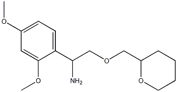 1-(2,4-dimethoxyphenyl)-2-(oxan-2-ylmethoxy)ethan-1-amine Struktur