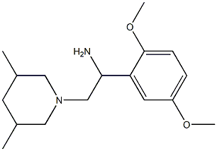 1-(2,5-dimethoxyphenyl)-2-(3,5-dimethylpiperidin-1-yl)ethanamine Struktur