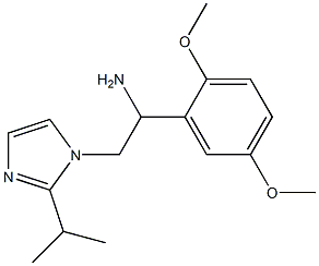 1-(2,5-dimethoxyphenyl)-2-[2-(propan-2-yl)-1H-imidazol-1-yl]ethan-1-amine Struktur