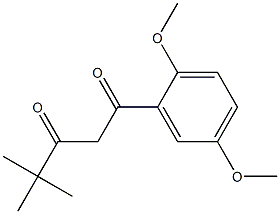 1-(2,5-dimethoxyphenyl)-4,4-dimethylpentane-1,3-dione Struktur