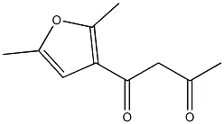 1-(2,5-dimethylfuran-3-yl)butane-1,3-dione Struktur