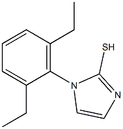 1-(2,6-diethylphenyl)-1H-imidazole-2-thiol Struktur