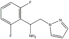 1-(2,6-difluorophenyl)-2-(1H-pyrazol-1-yl)ethanamine Struktur