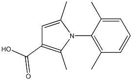 1-(2,6-dimethylphenyl)-2,5-dimethyl-1H-pyrrole-3-carboxylic acid Struktur